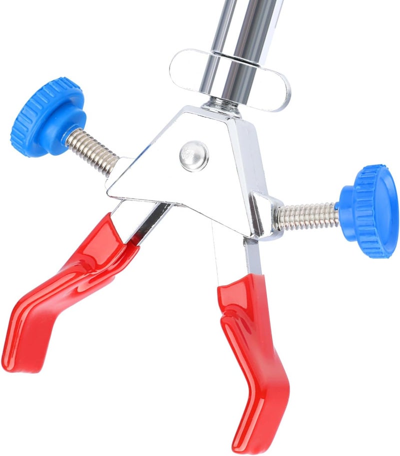 stonylab Mini 2-Prong Swivel Clamp with Boss Head, Compact Dual Adjust Multipurpose 360 Degree Rubber Coated Swivel Clamp for Lab Accessories, 70 mm - Image 3